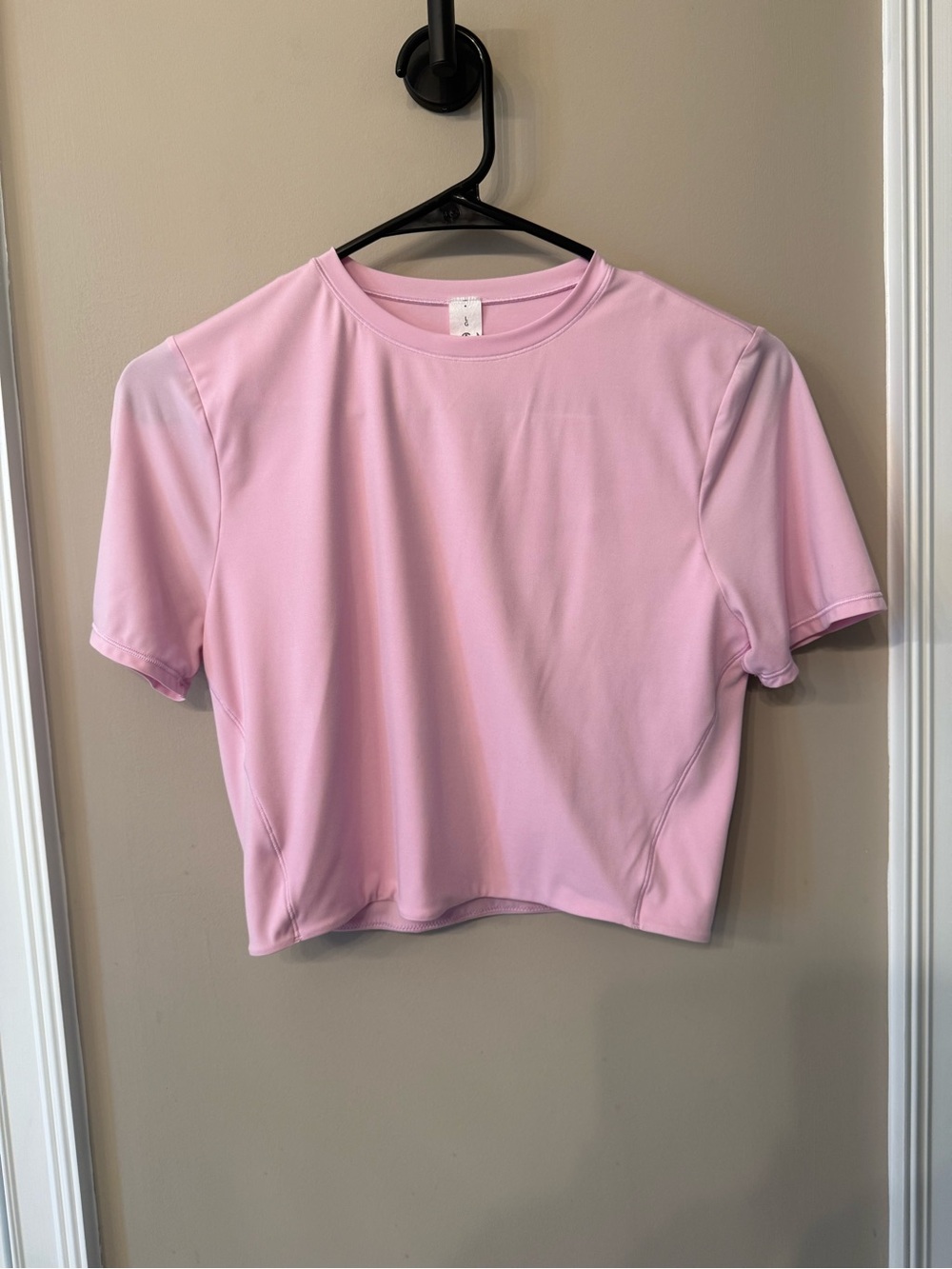 Large Lululemon Wundermost Ultra Soft Nulu Crewneck Crop TShirt